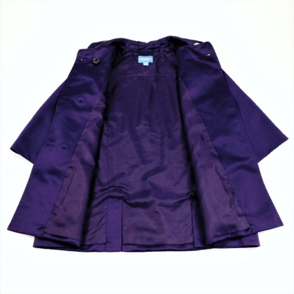 Simply Vera Vera Wang Purple Half Sleeve Button Front Dressy Jacket Womens Small - Picture 7 of 12